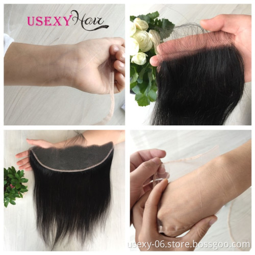 Shipping Now High Digital Thin HD Lace Frontal Closure,HD Transparent Swiss Lace Frontal Vendor,Film Transparent HD Lace Frontal